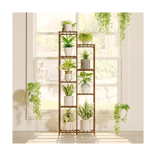 Bamworld 62 " Tall Plant Stand for Indoor Plants Outdoor Corner Plant Shelf | Flower Stands for Living Room Balcony and