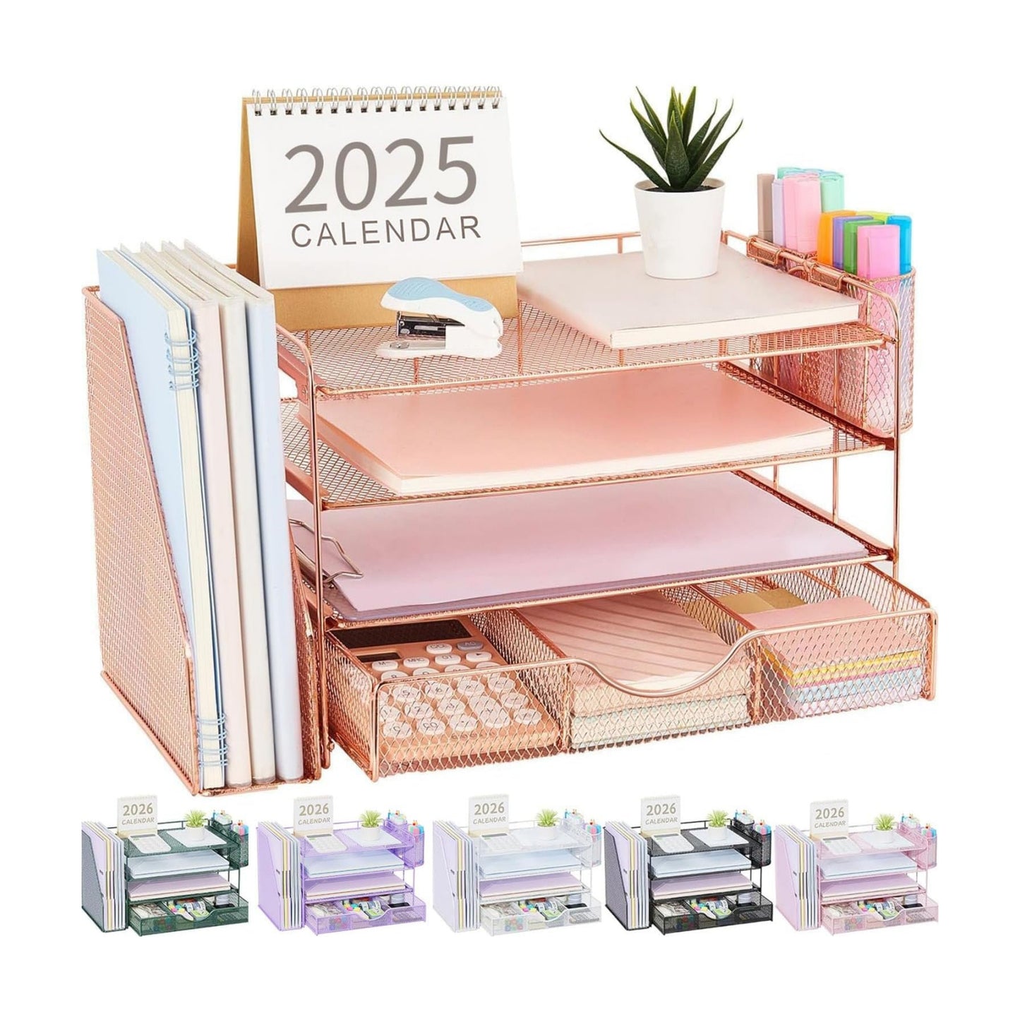 File Holder / Desk Organizers and Accessories / Rose Gold