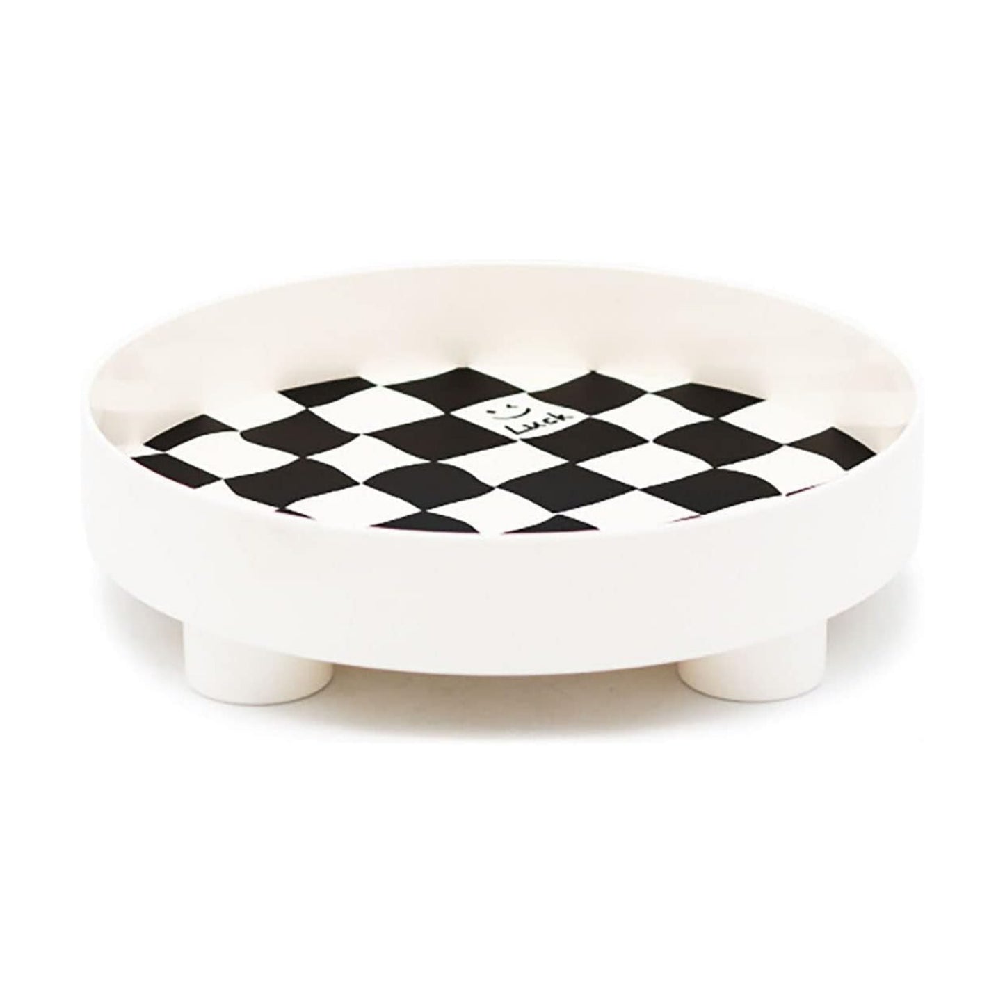Round Storage Tray / White, Small