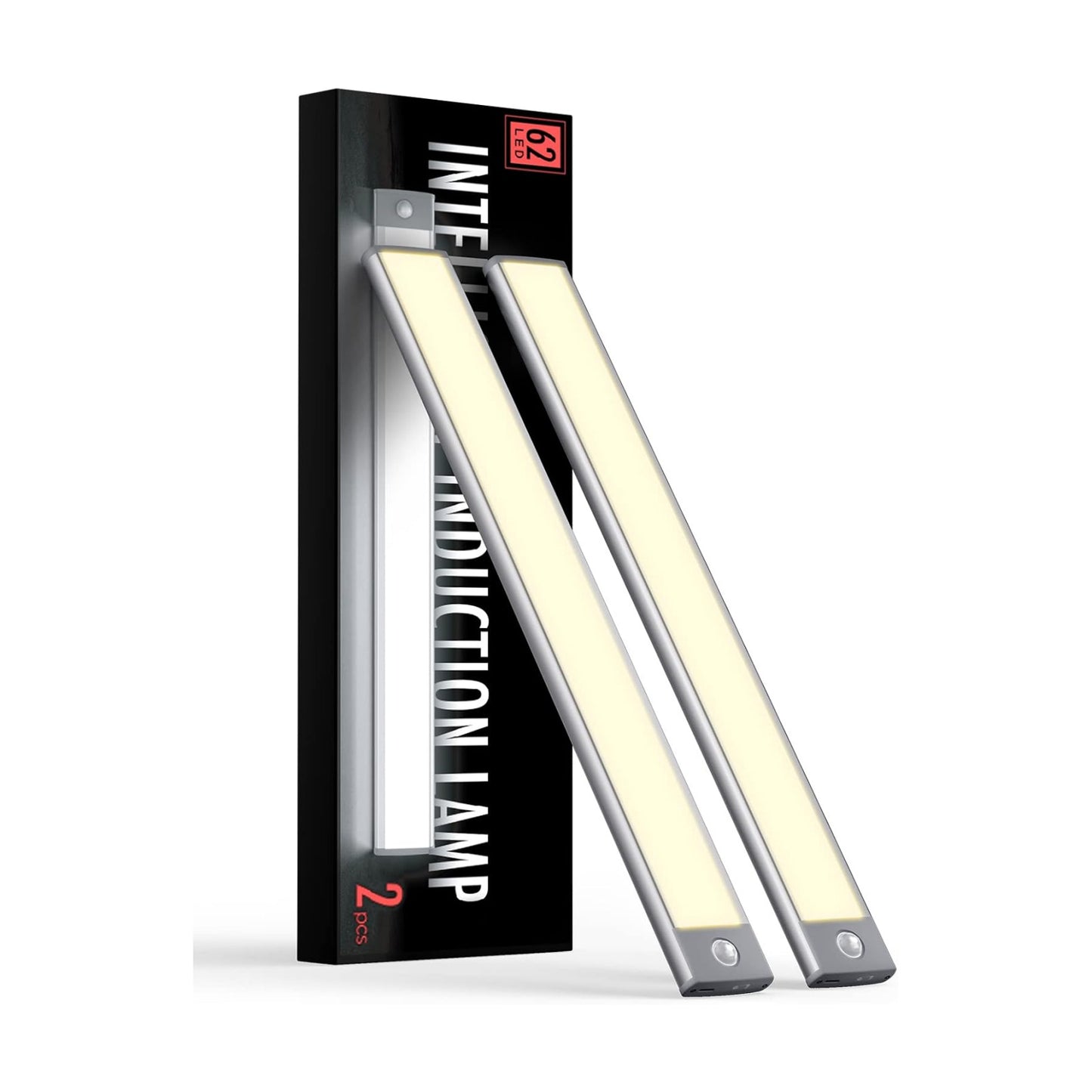 Under Cabinet Lights, Rechargeable Battery Operated Lighting, Wireless Motion Sensor Light Indoor,4 Modes Night Light