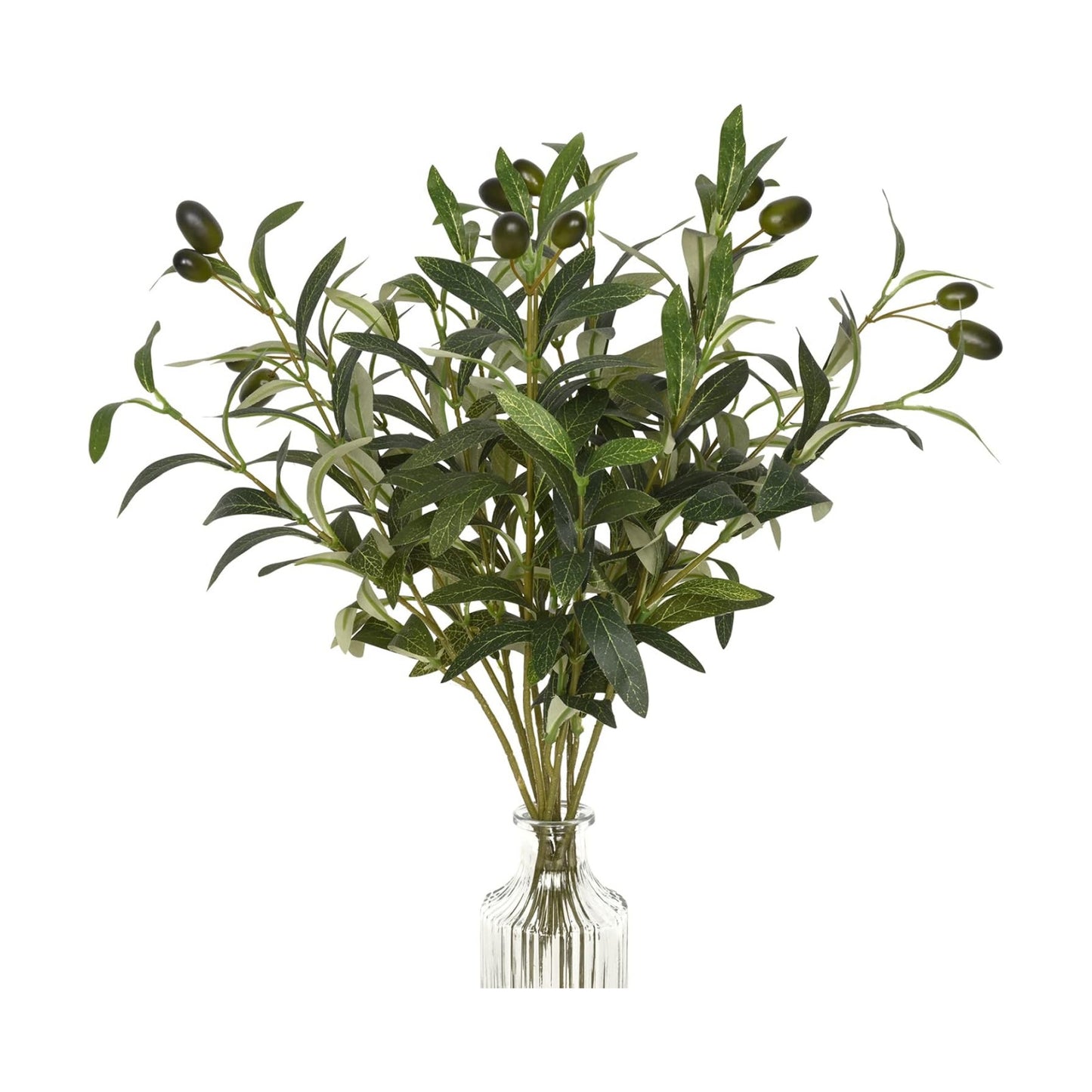 Faux Olive Branches for Vases / 18 / Set of 3