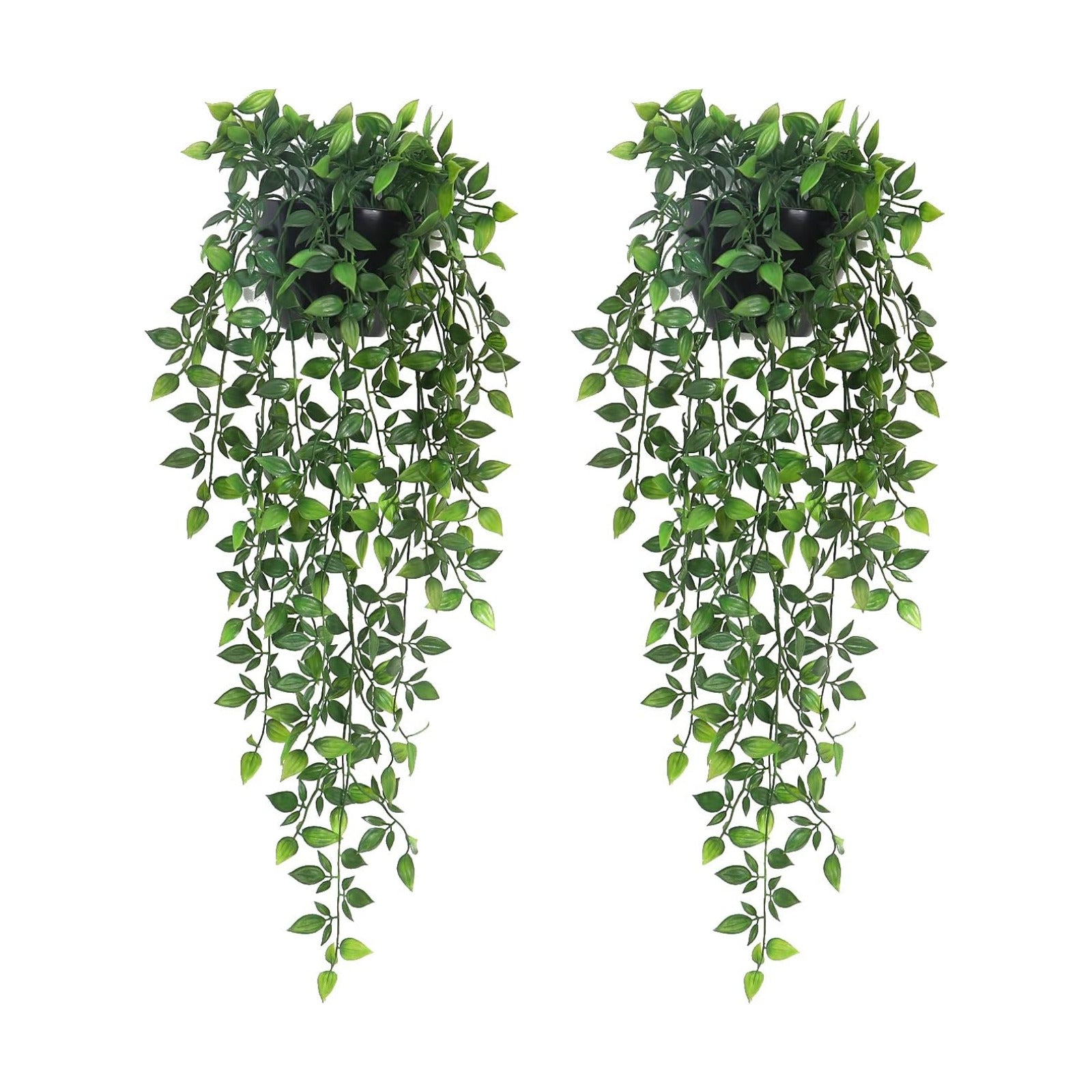 Artificial Hanging Plants / 5.8"dia-wall Planter / Set of 2