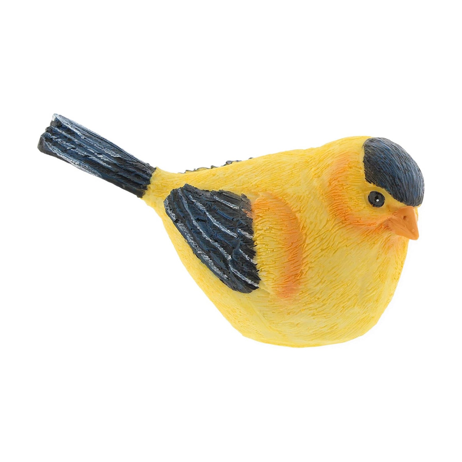 Colorful Resin Bird Figurine Unique Animal Statue Seasonal Home Decor Accent / Yellow