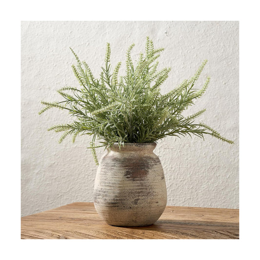 Ceramic Rustic Vase / 18077-fired Terra Clay