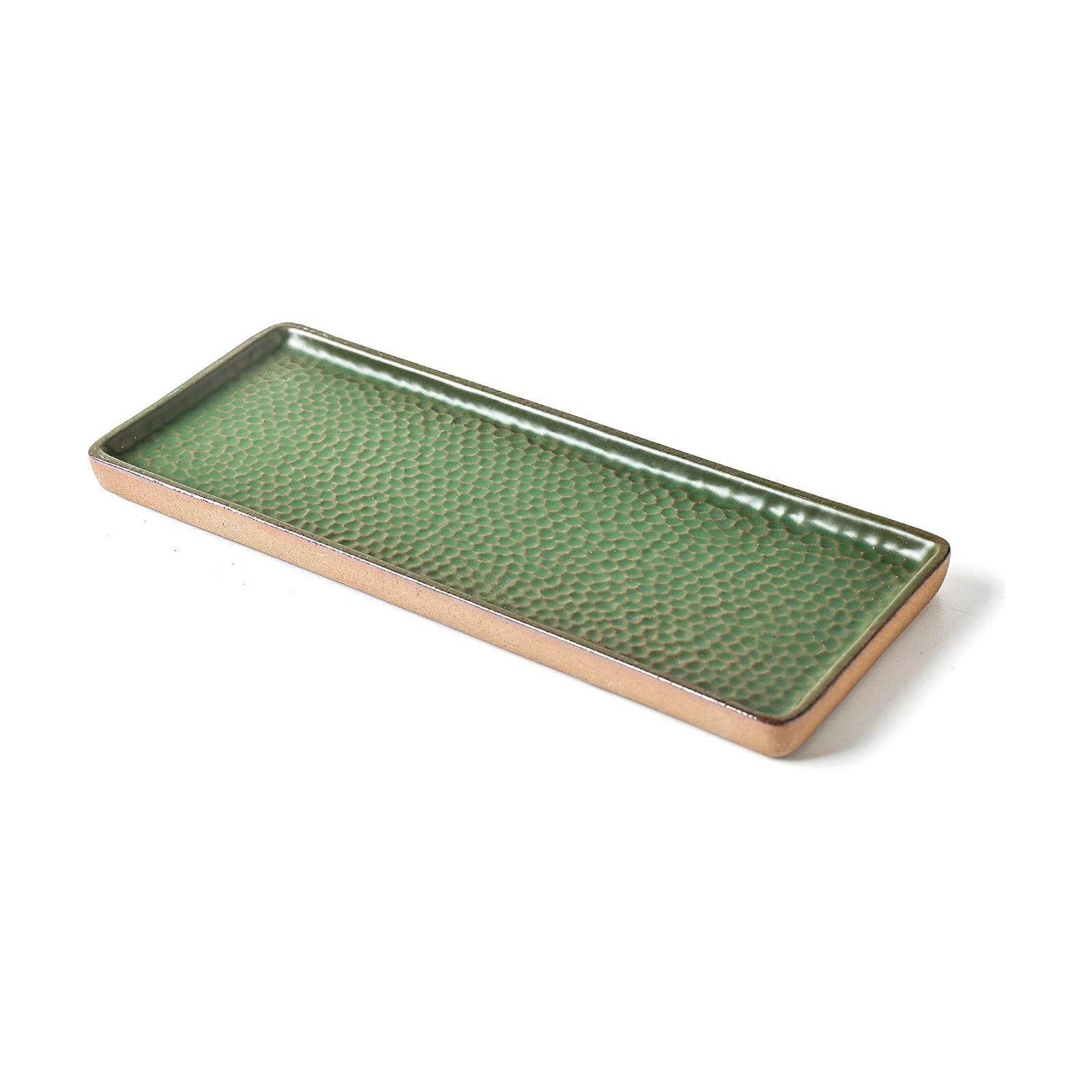 Vanity Tray / Perfume Holder / Green / 12 x 4.7 x 0.5