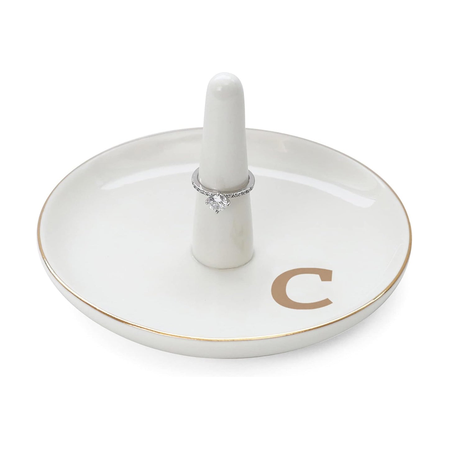 Initials Ring Holder Jewery Tray / C
