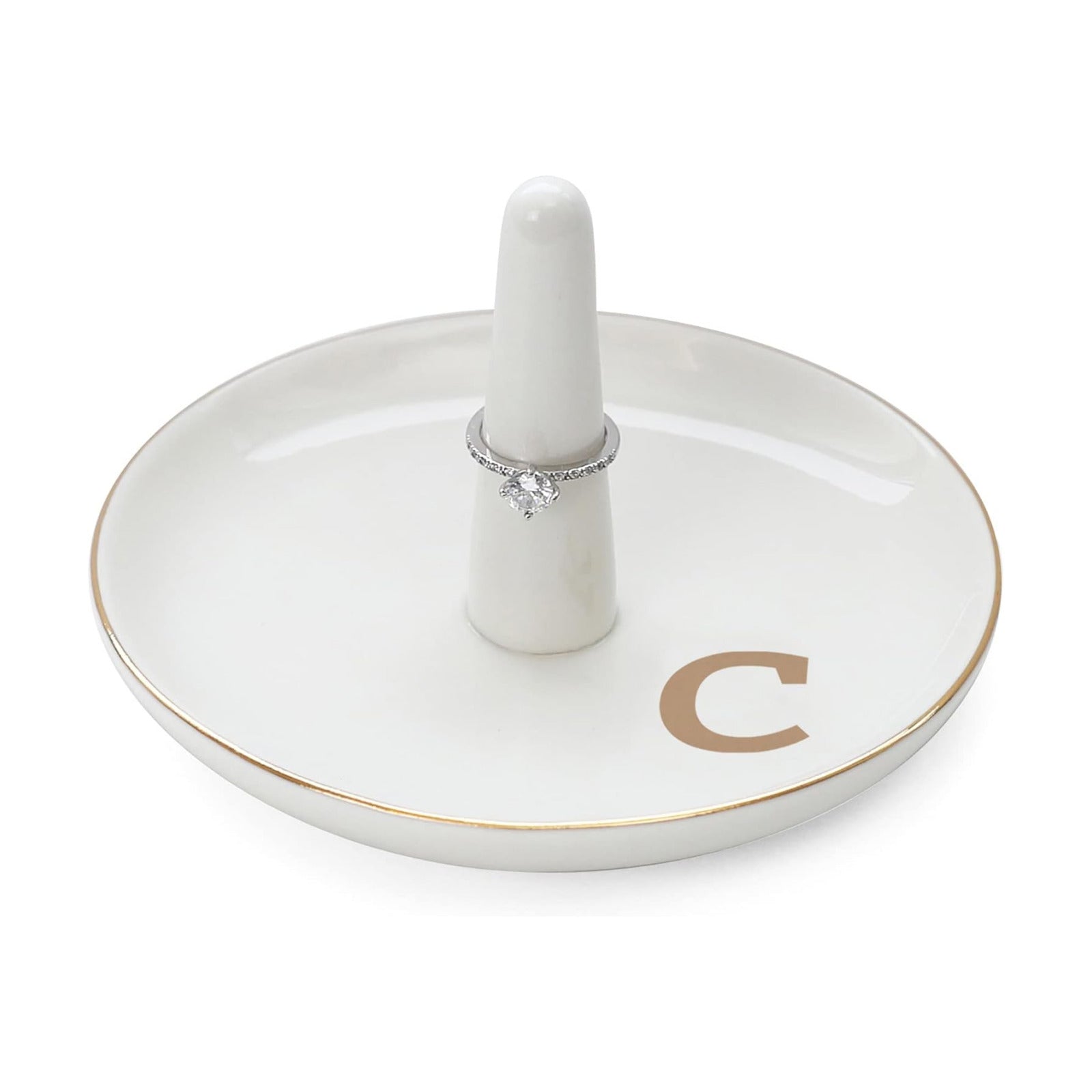Initials Ring Holder Jewery Tray / C