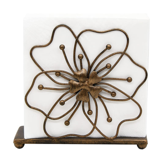 Flower Style Napkin Holder / Copper Flower