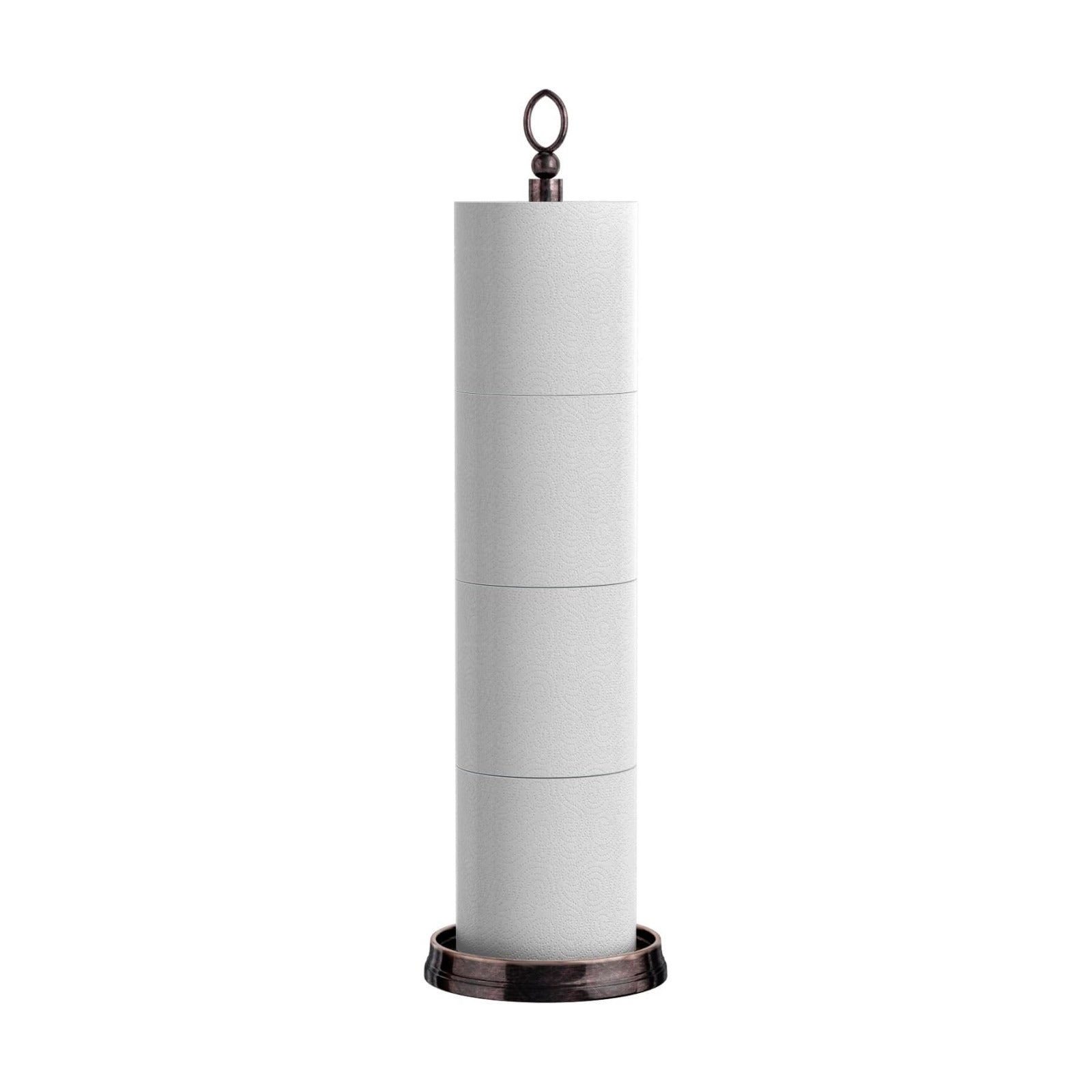 ROLABAM Heavy Weighted Toilet Paper Holder (with Reserve Function) Free Standing Toilet Paper Storage，Spare Toilet