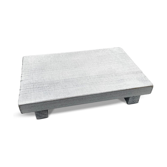 Plant Stand / Candle Holder / White / 9 x 6 x 1.5