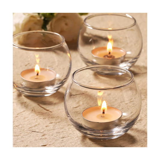 Volens 24PCS Clear Votive Candle Holders for Table Centerpieces