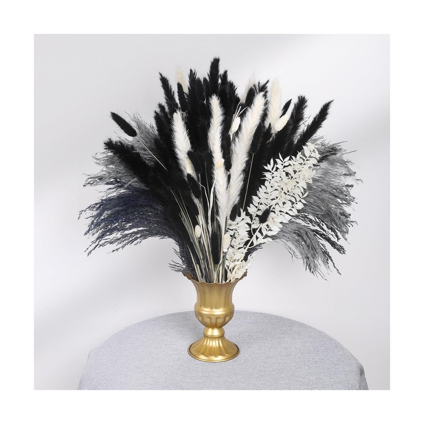 Boho Home Decor Bouquet / Black / Set of 102