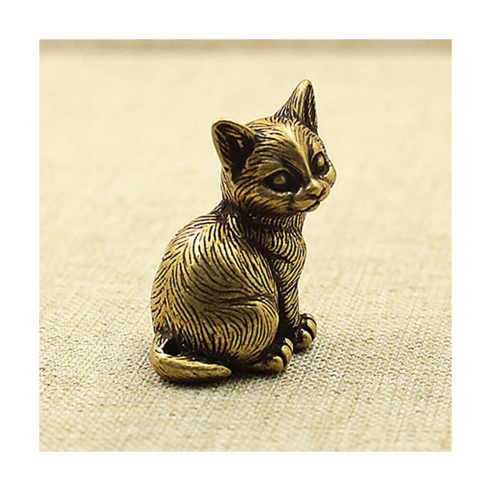 Small Brass Metal Statue Ornament Animal Figurines Figurine House Decoration 1PC