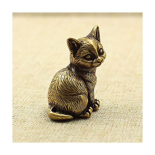 Small Brass Metal Statue Ornament Animal Figurines Figurine House Decoration 1PC