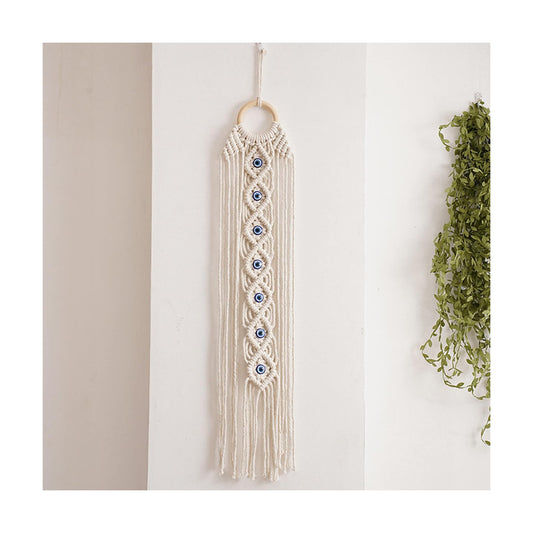 Boho Macrame Wall Hanging / 27.56" L x 5.51" W