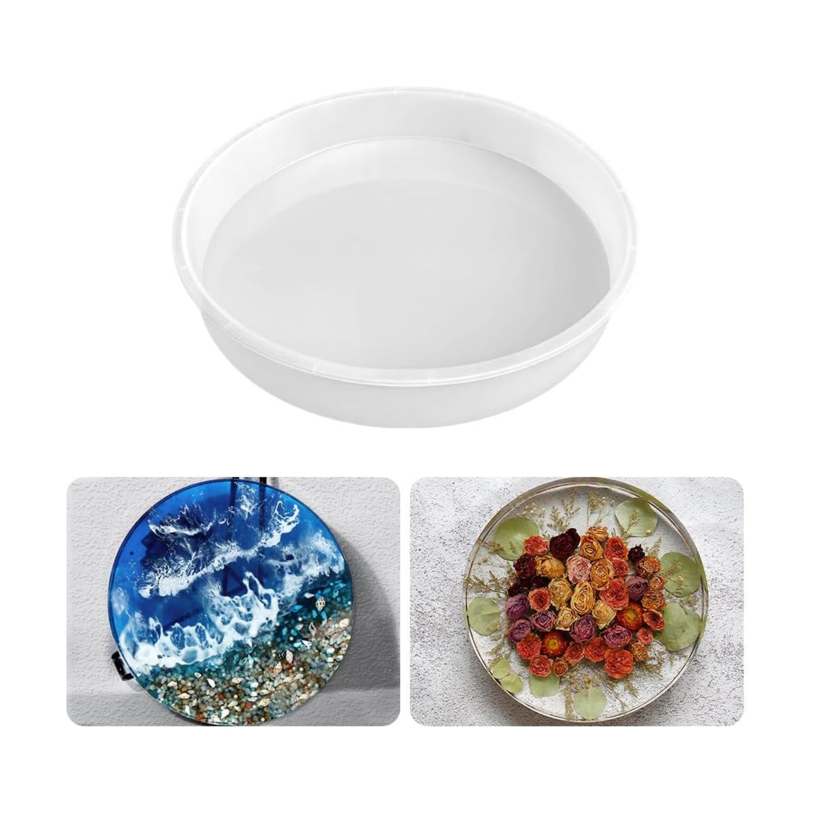12" Round x 2" Deep Large Tray Mold / Set of 12