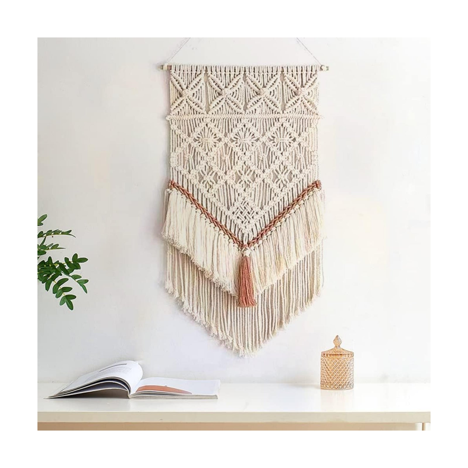 Hanging Macrame Tapestry Dream Catchers Hand Woven Tapestries Boho Wall Art Decor Home / 30"L x 18"W