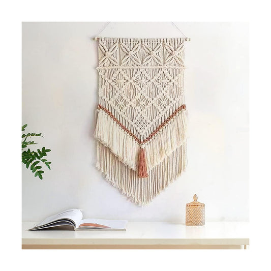 Hanging Macrame Tapestry Dream Catchers Hand Woven Tapestries Boho Wall Art Decor Home / 30"L x 18"W