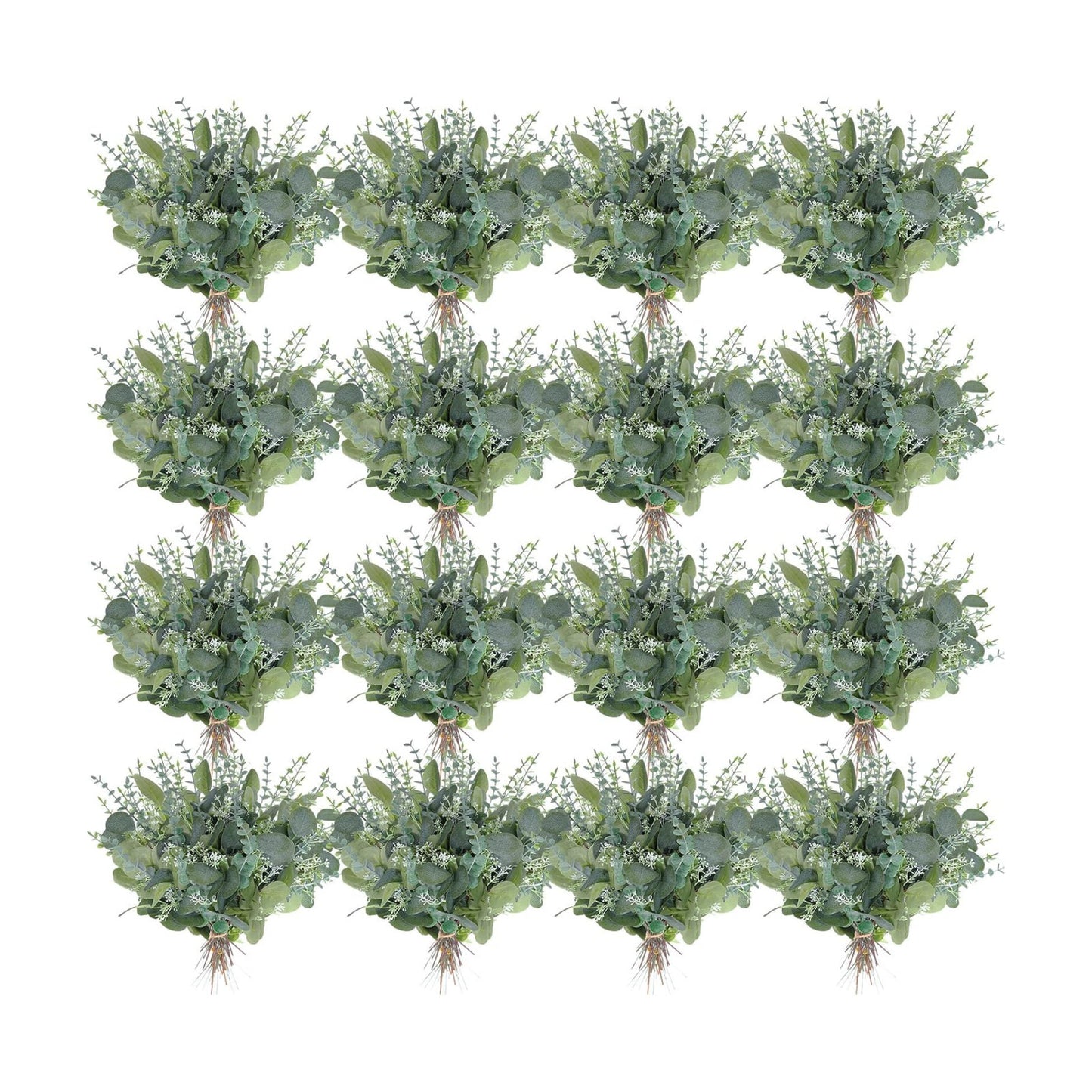 Artificial Eucalyptus Stems / Green / Set of 200