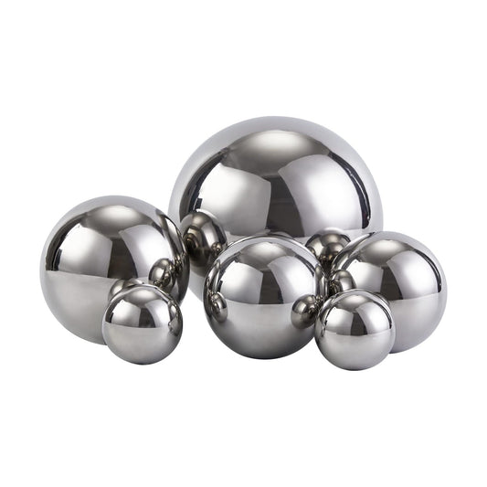 Stainless Steel Decorative Balls / 6 x 1 / MIX / Set of 6