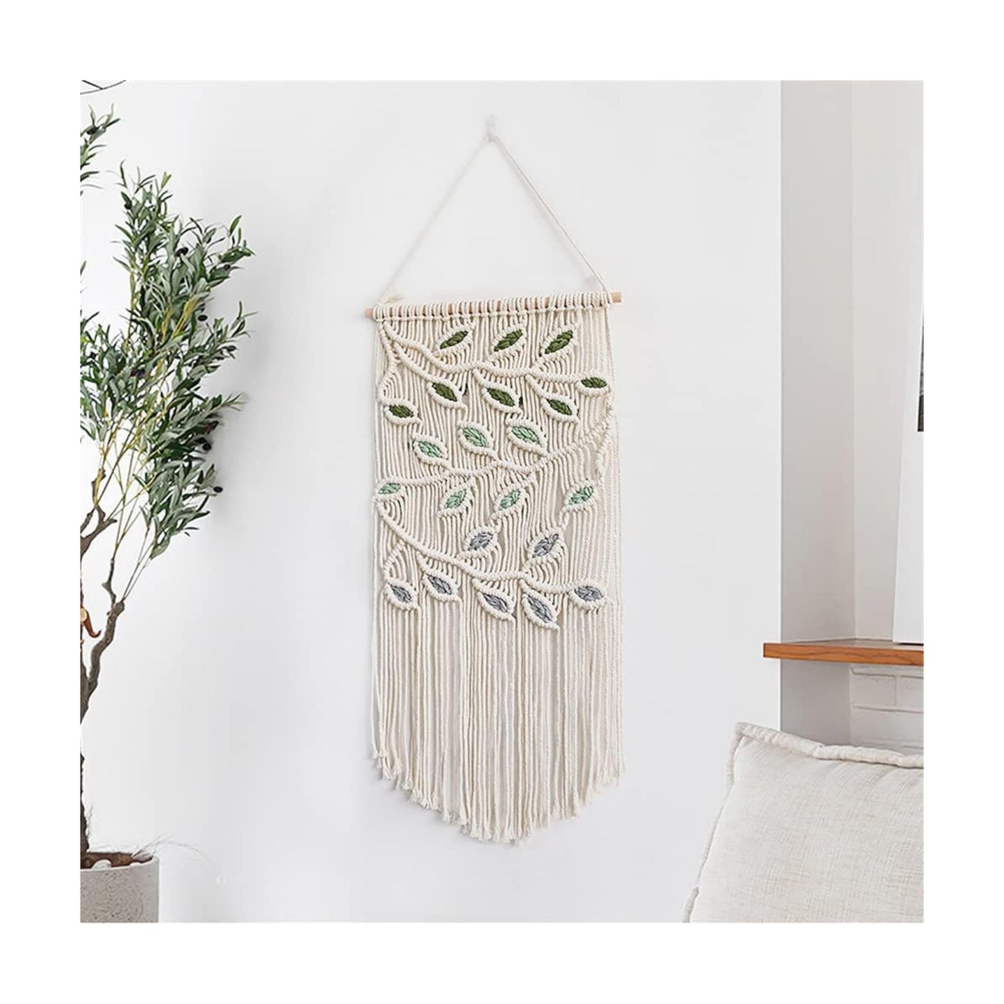 Macrame Hanging Tapestry Boho Hand Woven Tapestries Dream Catchers Boho Wall Art Decor Home / C2