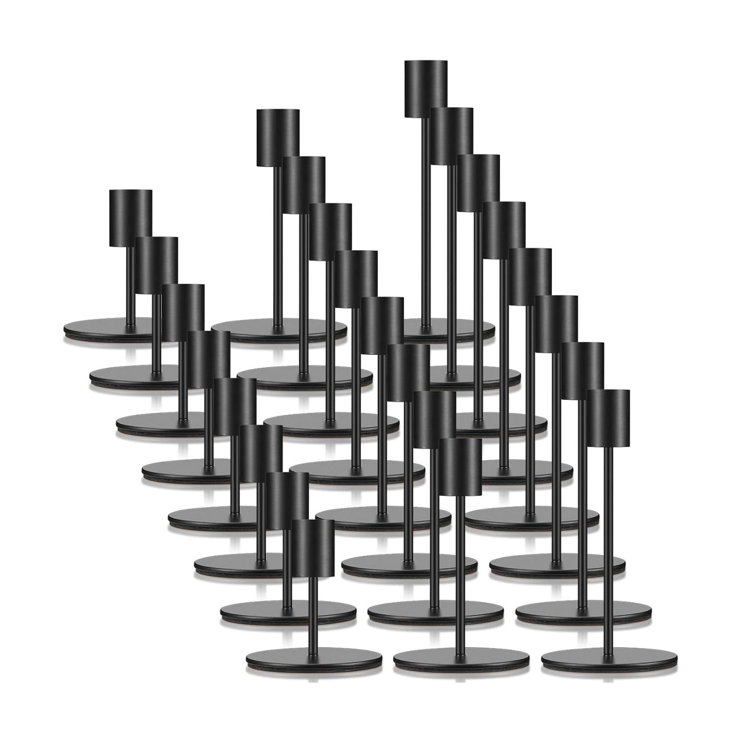 Sieral Candle Holders Bulk Taper Candlesticks Holders Set Modern Decorative Metal Candelabras for Wedding Anniversary