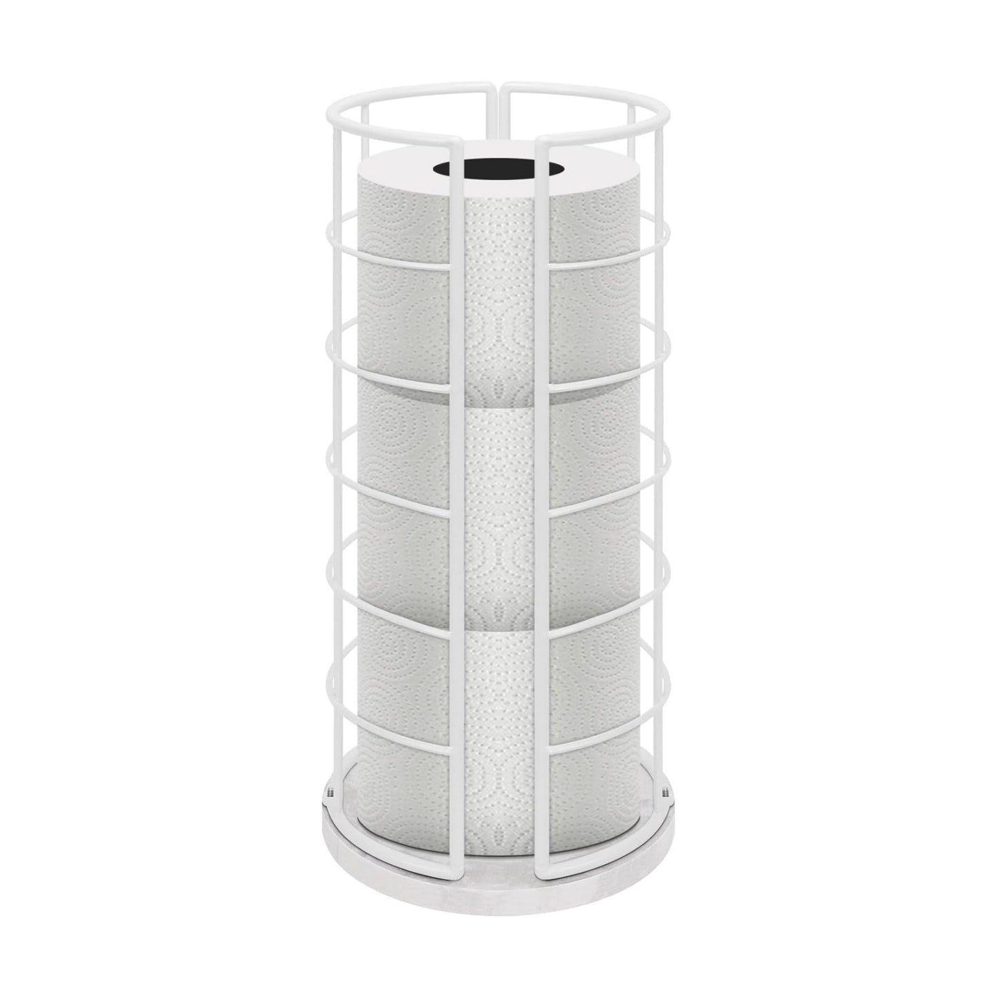 NearMoon Toilet Paper Organizer Stand, Free Standing 3 Rolls Tissue Storage, Metal Bathroom Accessory, Rustproof Toilet