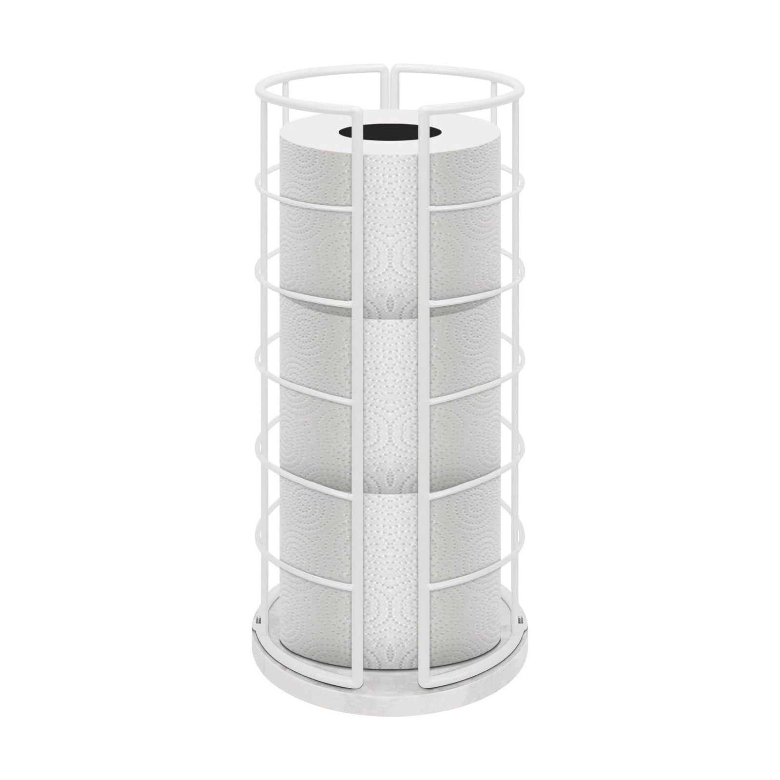 NearMoon Toilet Paper Organizer Stand, Free Standing 3 Rolls Tissue Storage, Metal Bathroom Accessory, Rustproof Toilet
