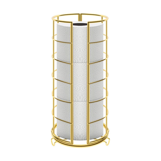NearMoon Toilet Paper Organizer Stand, Free Standing 3 Rolls Tissue Storage, Metal Bathroom Accessory, Rustproof Toilet