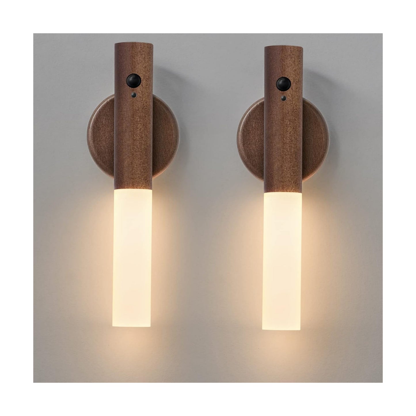Montford Wall Sconces Set of Two Battery Operated, Motion Sensor Night Light Magnetic Wall Light Rechargeable, Peel and