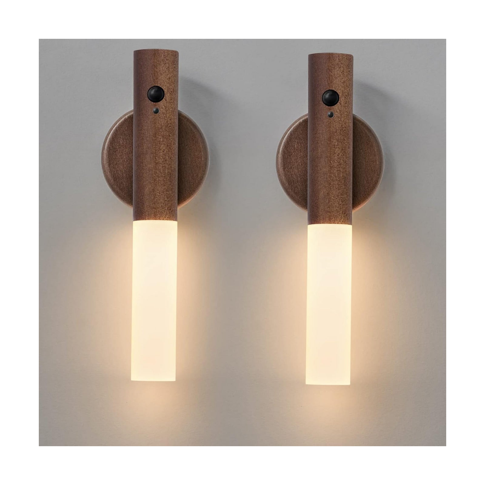 Montford Wall Sconces Set of Two Battery Operated, Motion Sensor Night Light Magnetic Wall Light Rechargeable, Peel and