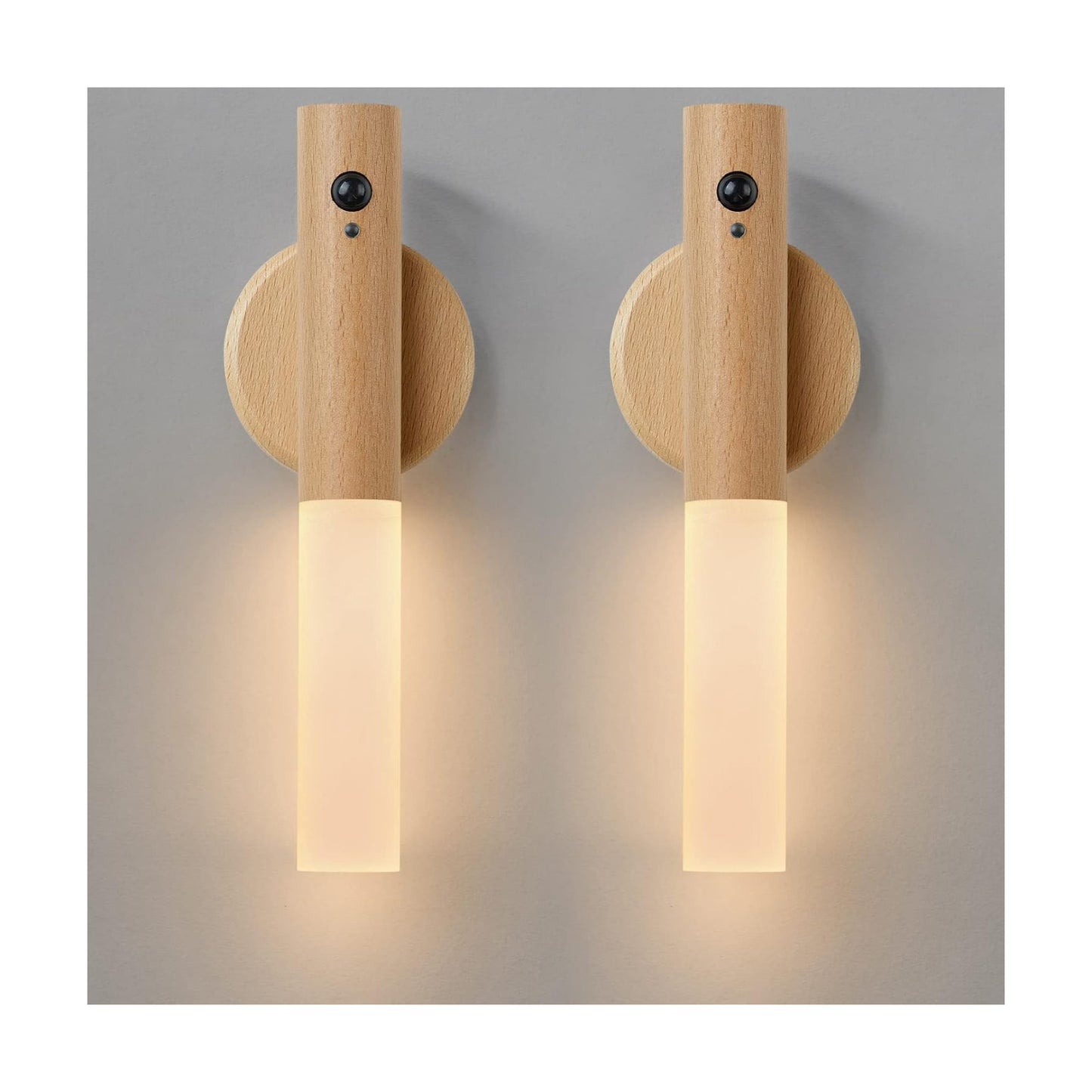 Montford Wall Sconces Set of Two Battery Operated, Motion Sensor Night Light Magnetic Wall Light Rechargeable Wall
