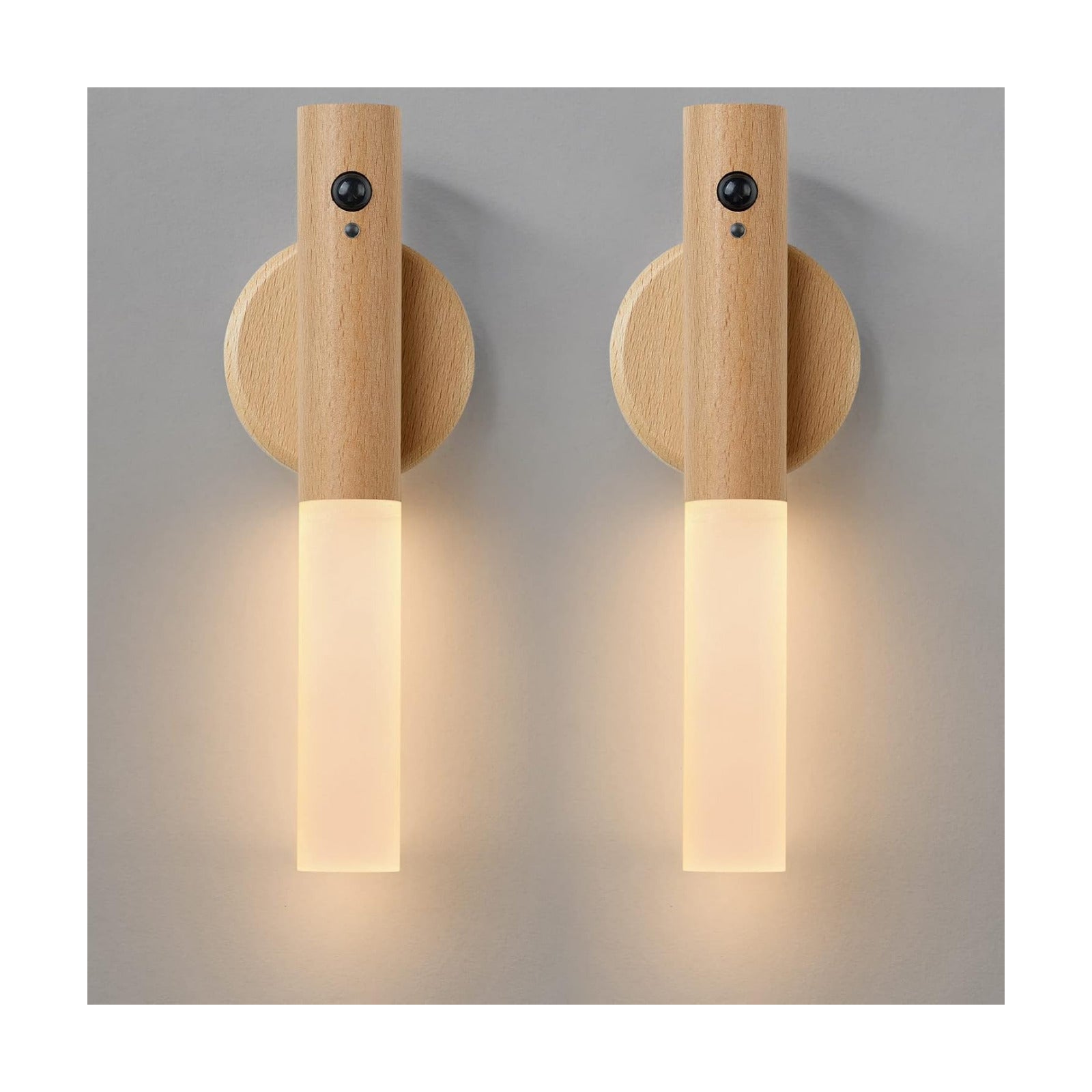 Montford Wall Sconces Set of Two Battery Operated, Motion Sensor Night Light Magnetic Wall Light Rechargeable Wall