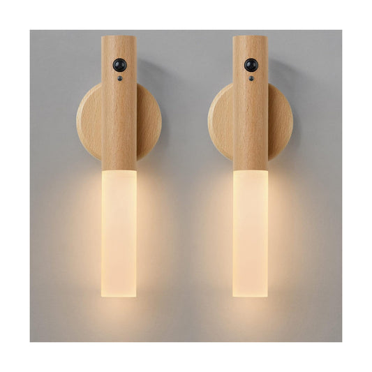 Montford Wall Sconces Set of Two Battery Operated, Motion Sensor Night Light Magnetic Wall Light Rechargeable Wall