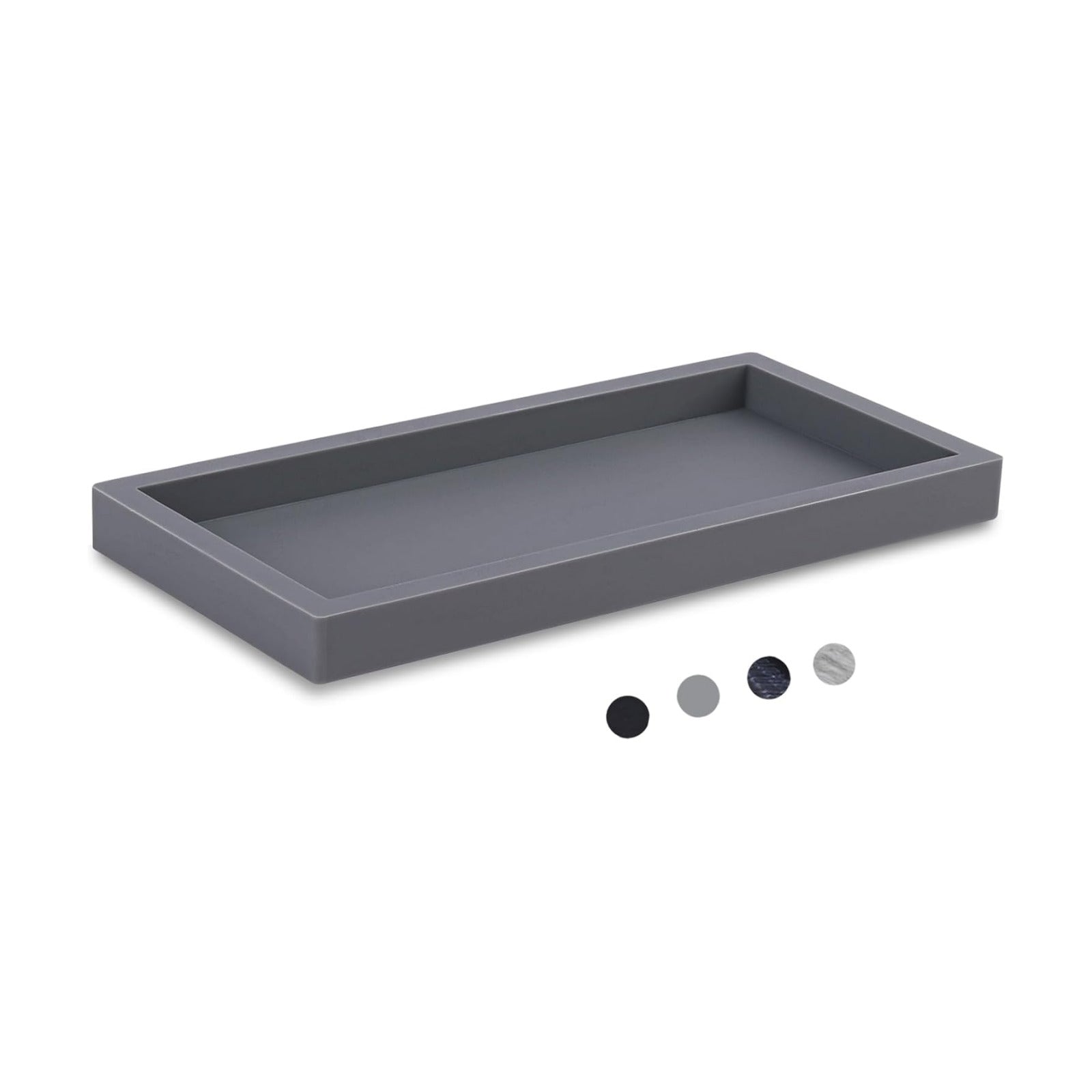 Slicone Vanity Trays / Gray / 9.8 x 4.7