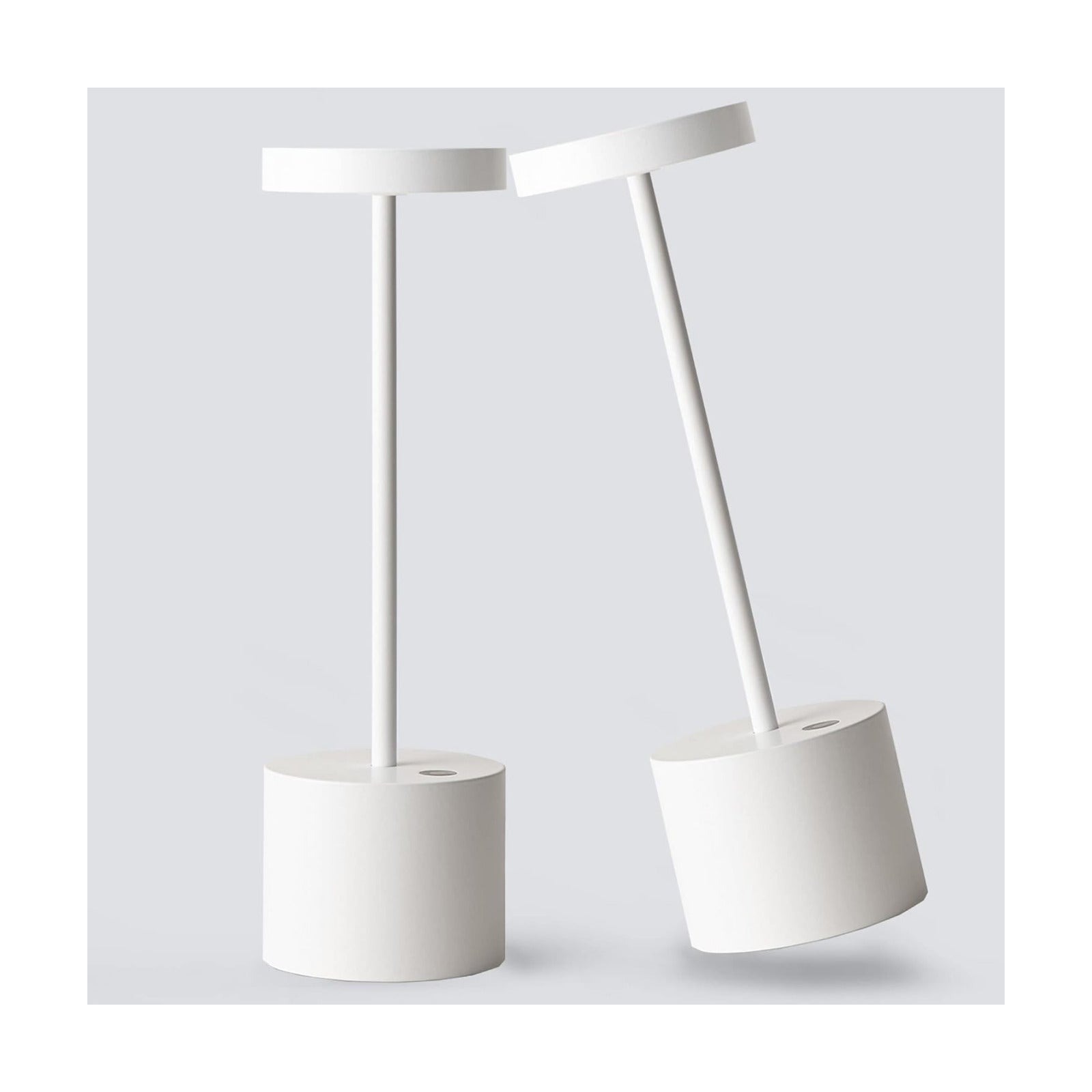 2Pack Cordless Rechargeable LED Restaurants Outdoor Table Lamp | Battery 5000mAh Metal USB Portable Powered Desk Lamp