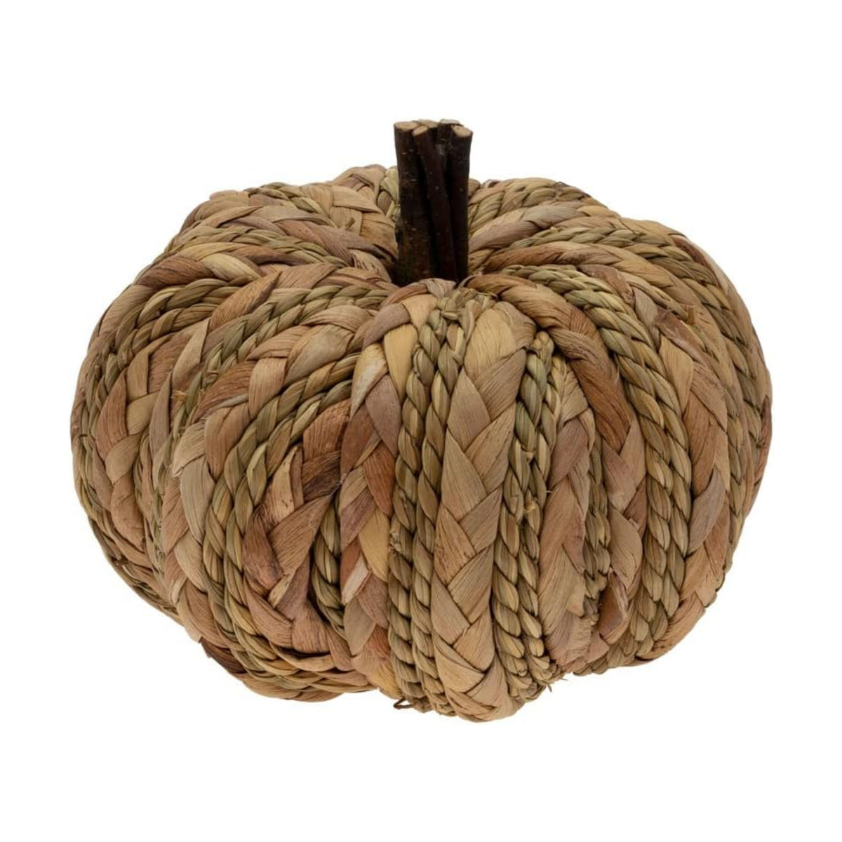 Boston International Pumpkin Décor Autumn & Fall Decorations, Small, Woven Wicker