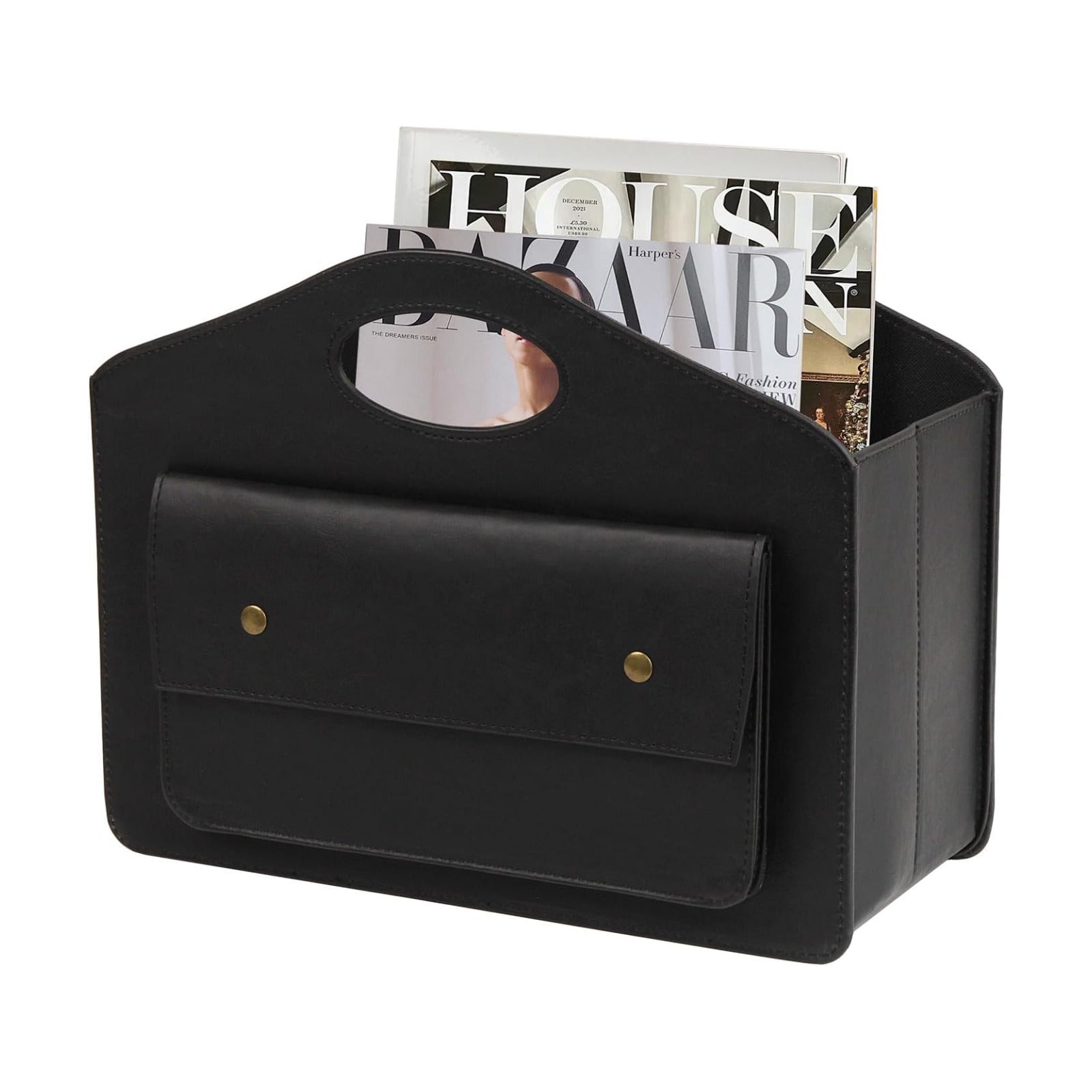 HofferRuffer Magazine Basket Holder, Foldable Magazine Rack, Document File Holder Organizer, File Folder, Newspaper