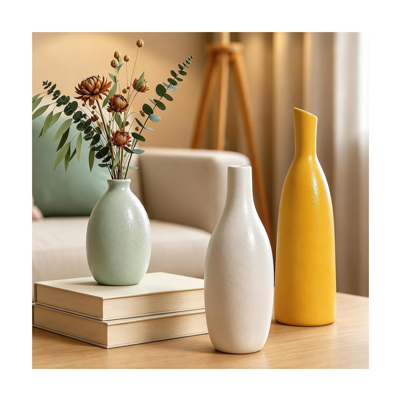 Ceramic Flower Vase Set / Multicolor