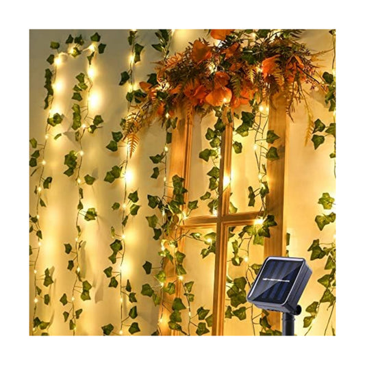 Brizled Solar String Lights, 33ft 100 LED Outdoor Ivy Vine Fairy Lights