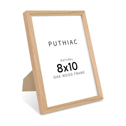 Solid Oak Wood Picture Frame / Beige-1p / 8 x 10