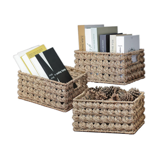 Wicker Storage Baskets / Natural Seagrass