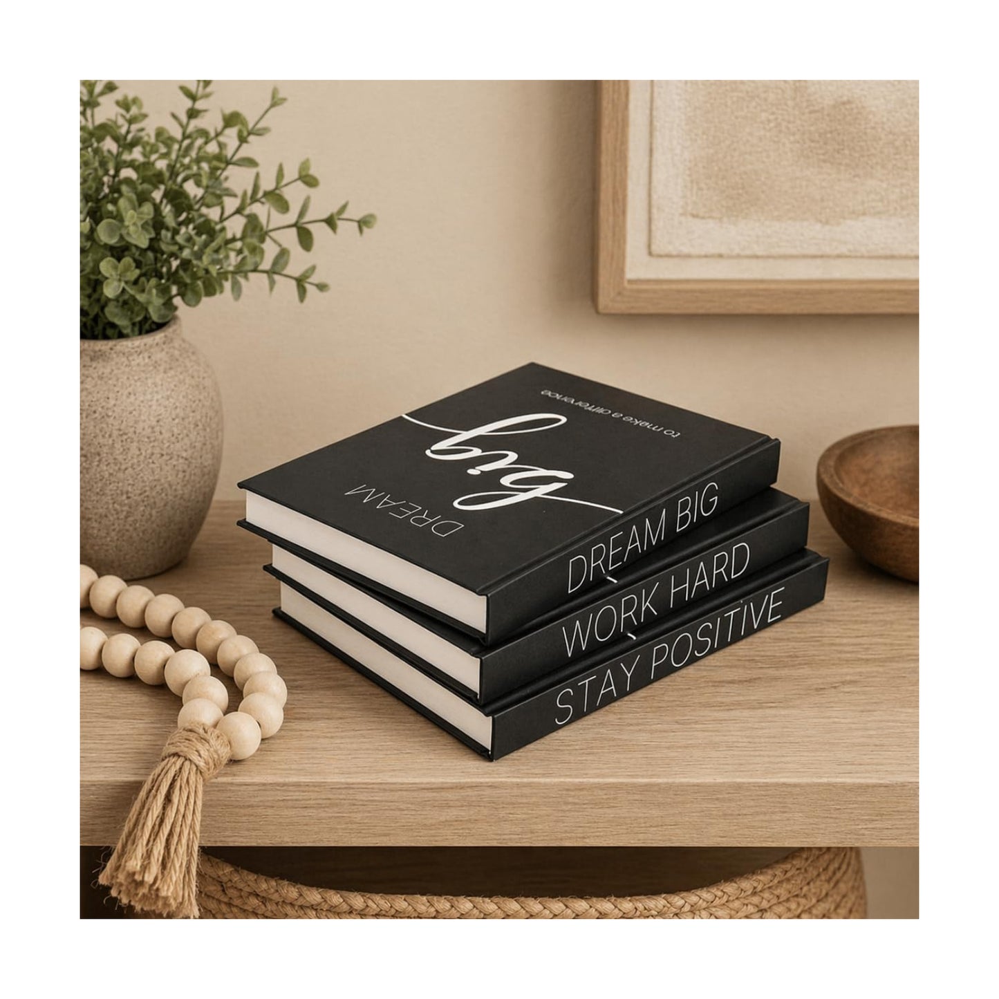 Decorative Books / Book Shelf Decor / Black