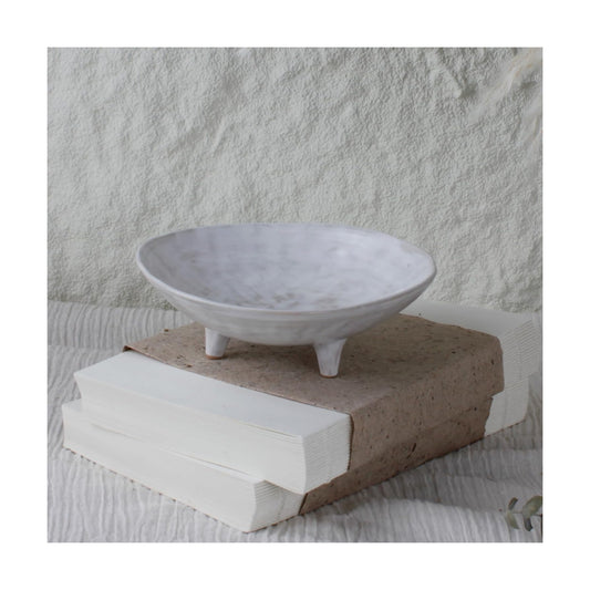 Multi-Purpose Small Ceramic Bowl / 6.1" DIA / Natural White