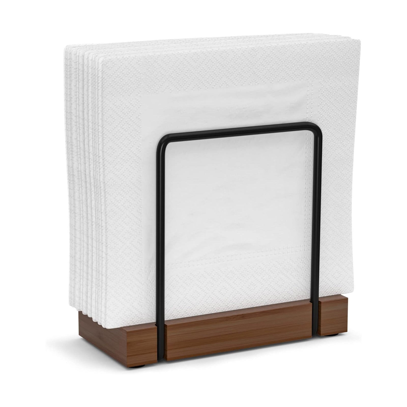Napkin Holder / Black/brown / 5.78*2.51*5.04 Inch