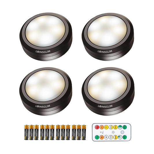 Puck Lights with Remote, Wireless LED Puck Light for Kitchen,Battery Operated Under Cabinet Lights, Under Counter