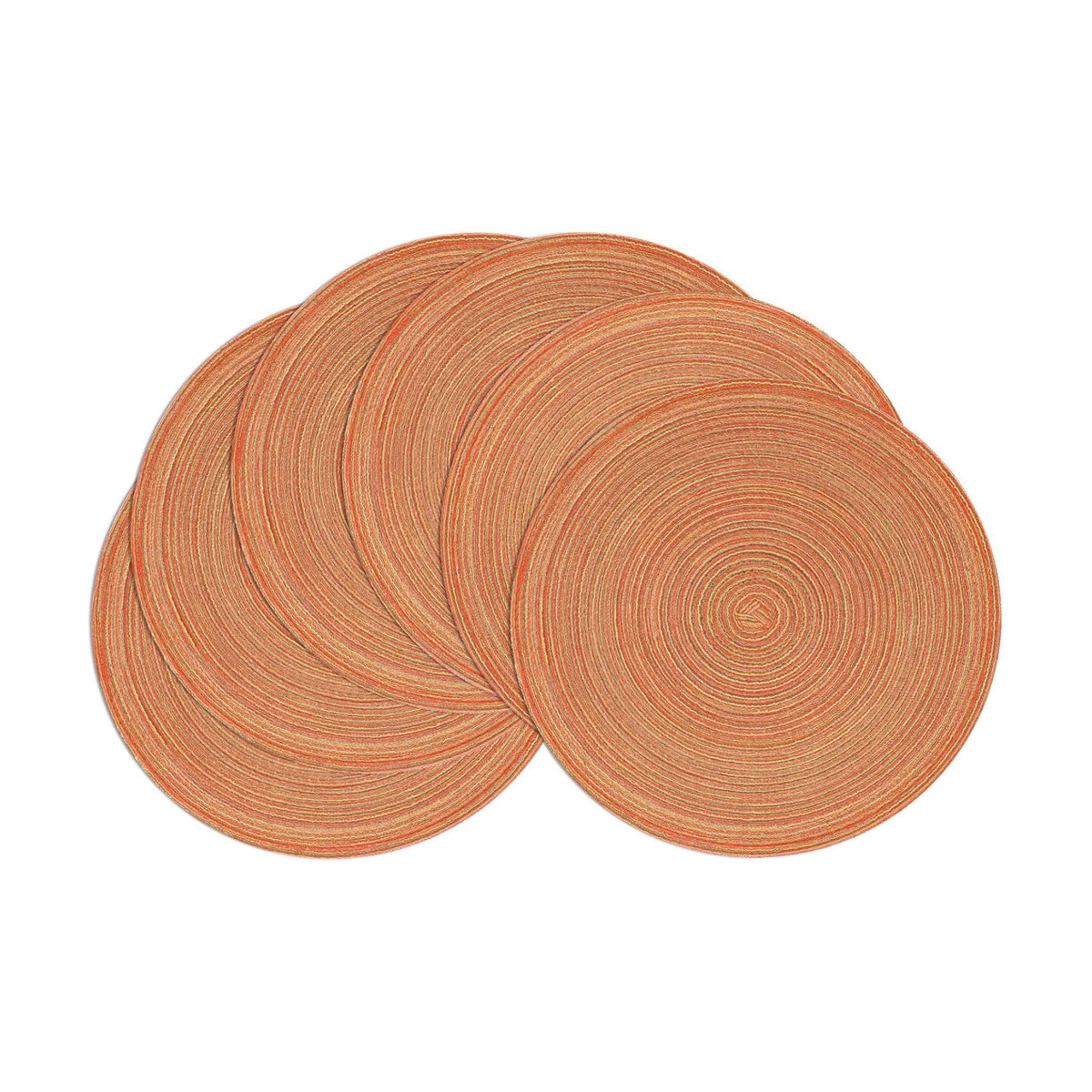 SHACOS Round Braided Placemats Set of 6 Fall Thanksgiving Place Mats