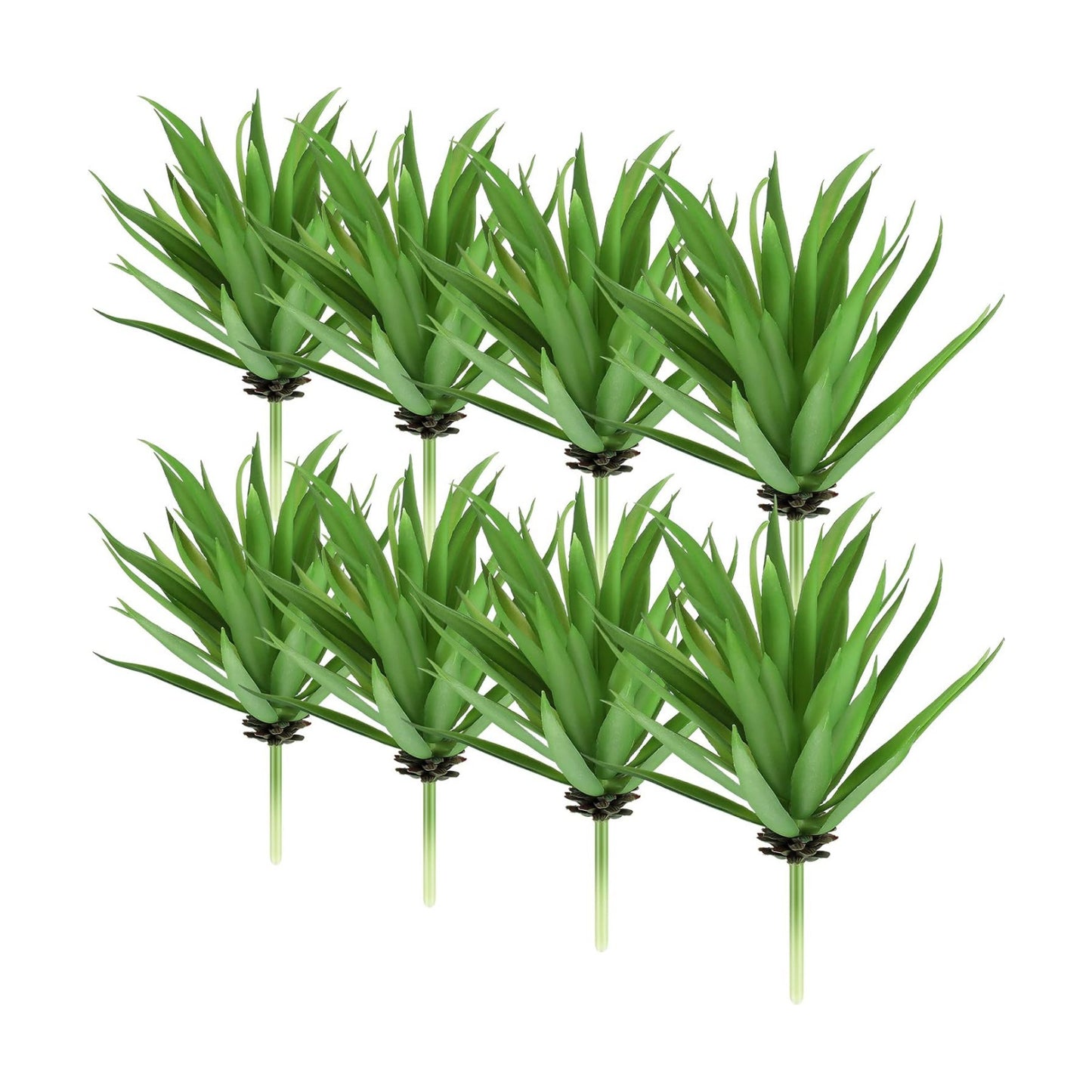 Artificial Succulents Plants Faux Succulents Unpotted Yucca Lifelike Touch Agave / Green / Set of 8