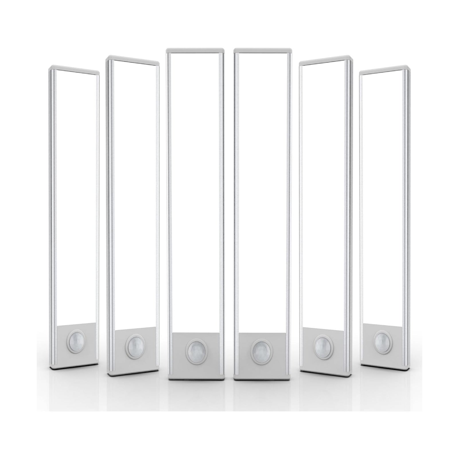 6 Pack Under Cabinet Lighting Wireless, 50 LED Rechargeable Battery Motion Sensor Light Indoor, Stick On Magnetic