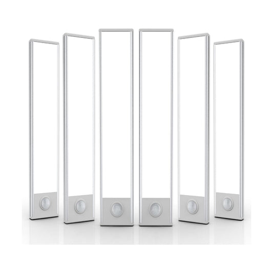 6 Pack Under Cabinet Lighting Wireless, 50 LED Rechargeable Battery Motion Sensor Light Indoor, Stick On Magnetic